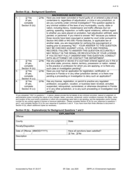 Form DBPR LA3 Application for Licensure: Endorsement - Florida, Page 4