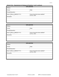 Form DBPR LA3 Application for Licensure: Endorsement - Florida, Page 5