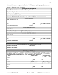 Form DBPR LA3 Application for Licensure: Endorsement - Florida, Page 8