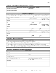 Form DBPR LA8 Application for Qualification of a Business Entity - Florida, Page 3