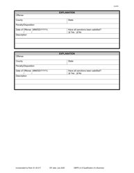 Form DBPR LA8 Application for Qualification of a Business Entity - Florida, Page 4