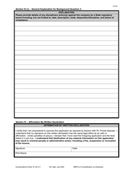 Form DBPR LA8 Application for Qualification of a Business Entity - Florida, Page 5