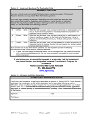 Form DBPR VM11 Change of Status Application - Florida, Page 5