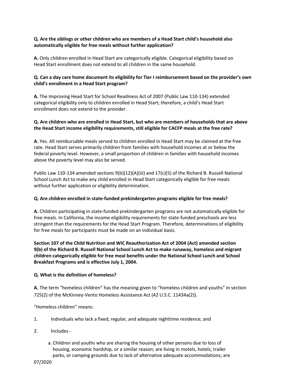 CACFP Meal Benefit Income Eligibility Statement - Georgia (United States), Page 7