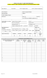 Family Child Care Learning Home (Fcclh) Monitoring Form - Georgia (United States)