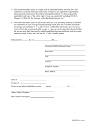 Form GAVFL002 Application to Amend a State Franchise - Georgia (United States), Page 3