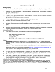 Form GI Facility and Permit Information - Idaho, Page 2