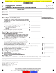 Form MMFT-1 (050) &quot;Municipal Motor Fuel Tax Return&quot; - Illinois