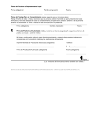 Orden De Practicante Uniforme De Idph Para Forma De Tratamiento De Vida Sostenible (Polst) - Illinois (Spanish), Page 2