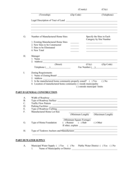 Application for Manufactured Home Community - Illinois, Page 2