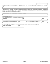 Form BDE2730 Regulated Substances Pre-construction Plan (Rspcp) - Illinois, Page 7