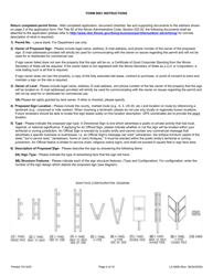 Form LA9008 Request for Approval of Directional Sign, Official Sign, or Official Notice - Illinois, Page 4