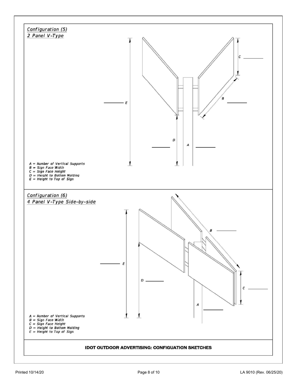 Form LA9010 Application for Outdoor Advertising Registration - Illinois, Page 8