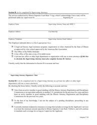 Illinois Application for Authorization to Perform Legal Services Under
