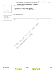 Form IR-P1101.2 Request &amp; Order for an Interpreter - Illinois (Polish), Page 3