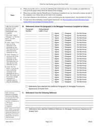 Form 5AA-A 907.6 Mortgage Foreclosure Appearance &amp; Answer - Illinois, Page 2