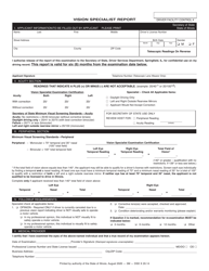 Form DSD DC163 Download Fillable PDF or Fill Online Medical Report for ...