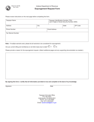 State Form 56196 Expungement Request Form - Indiana