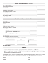 Form FS-H (State Form 53302) Hardship Financial Statement - Indiana, Page 2