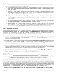 Form WH-385-V &quot;Certification for Serious Injury or Illness of a Veteran for Military Caregiver Leave Under the Family and Medical Leave Act&quot;, Page 4