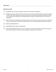 DNR Form 542-0339 Water Trails Program Water Trail Planning Assistance Selection Application - Iowa, Page 3