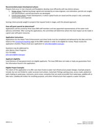 DNR Form 542-0626 (542-0327) Section I Water Trails Program Cost-Share Application - Iowa, Page 2