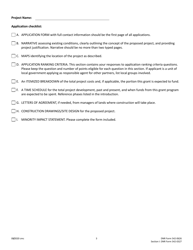 DNR Form 542-0626 (542-0327) Section I Water Trails Program Cost-Share Application - Iowa, Page 3