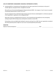 DNR Form 542-0085 Environmental Management System (EMS) Program Application Form - Iowa, Page 11