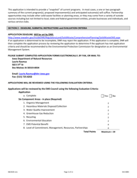 DNR Form 542-0085 Environmental Management System (EMS) Program Application Form - Iowa, Page 2