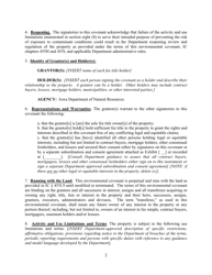Iowa Land Recycling Program Environmental Covenant Model - Iowa, Page 2