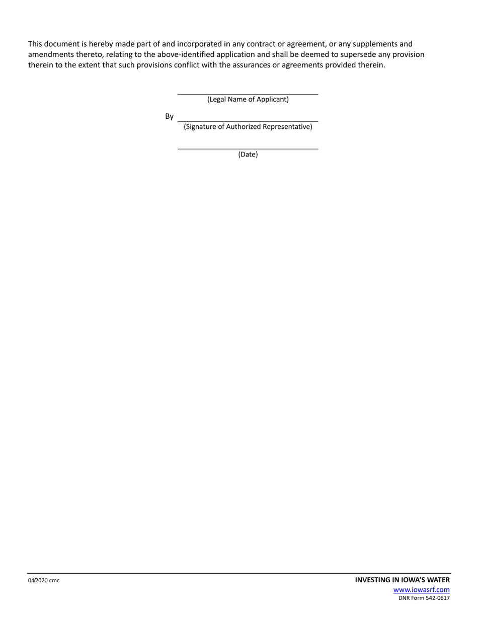 DNR Form 542-0617 Intended Use Plan (Iup) Application Form - Iowa, Page 5