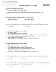 Document preview: General Permit #8 Decision Matrix - Iowa