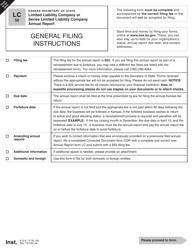 Document preview: Form LC50 Limited Liability Company or Series Limited Liability Company Annual Report - Kansas