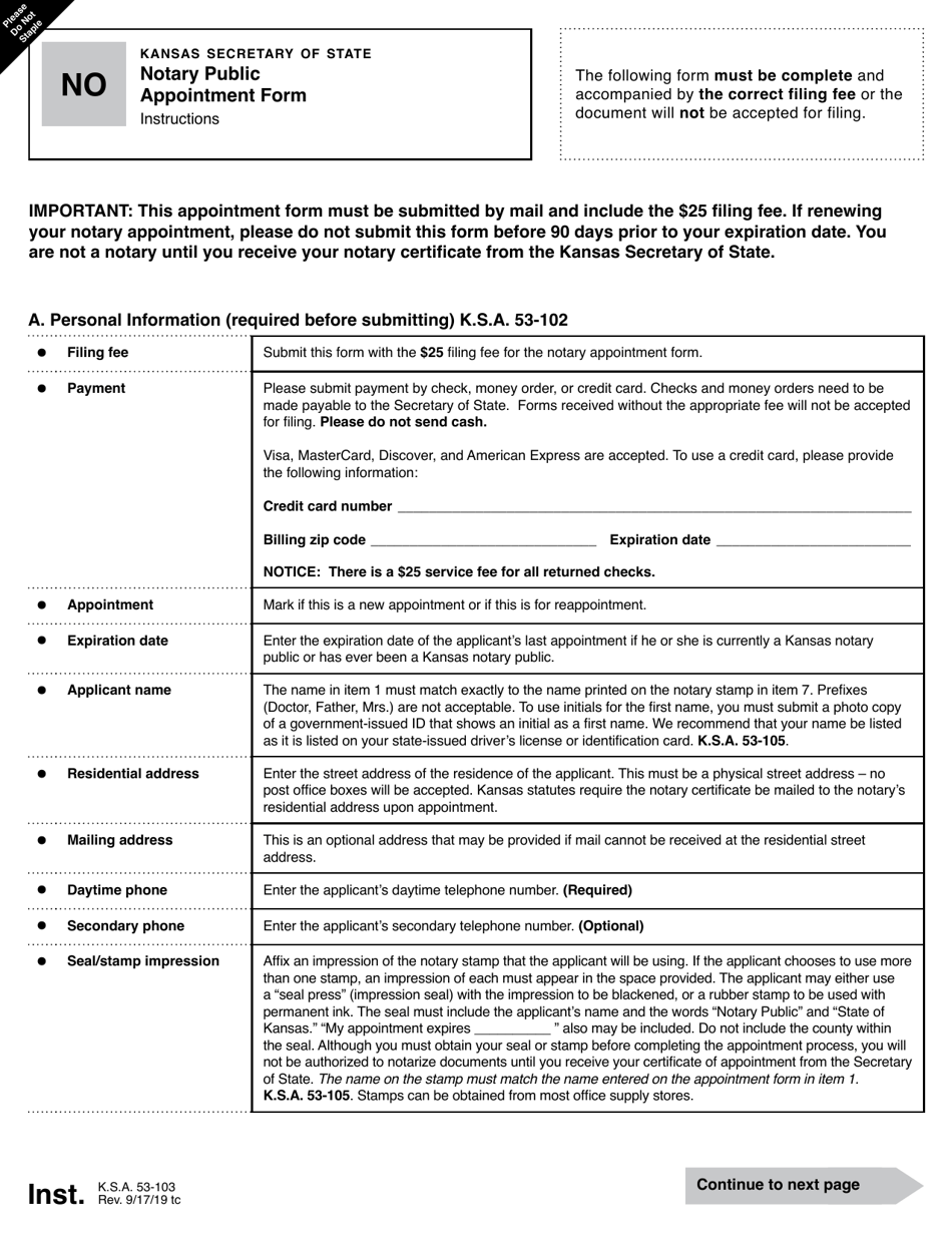 Form NO Download Fillable PDF or Fill Online Notary Public Appointment