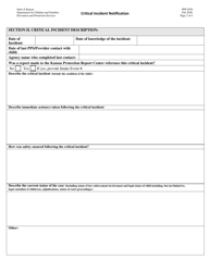 Form PPS0550 Critical Incident Notification - Kansas, Page 2