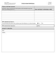 Form PPS0550 Critical Incident Notification - Kansas, Page 4
