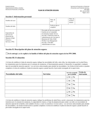Document preview: Formulario PPS2007 Plan De Atencion Segura - Kansas (Spanish)