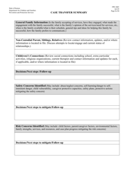 Form PPS3005 Case Transfer Summary - Kansas, Page 2