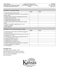 Form PPS4205 Family Preservation Services Acknowledgement of Referral/Change/Closure - Kansas, Page 2