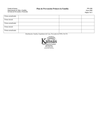 Formulario PPS4300 Plan De Prevencion Primero La Familia - Kansas (Spanish), Page 3
