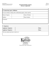 Form PPS5316 Potential Identified Adoptive Resource Application - Kansas, Page 2