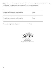 Formulario PPS5318A Presupuesto De La Familia Adoptiva - Kansas (Spanish), Page 3