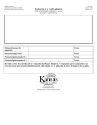 Formulario PPS5318 Evaluacion De La Familia Adoptiva - Kansas (Spanish), Page 7