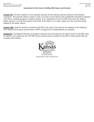 Instructions for Form PPS5341 Best Interest Staffing (Bis) Report and Authorization - Kansas, Page 2
