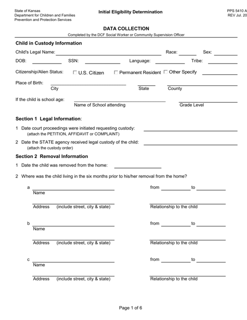 Form PPS5410A  Printable Pdf