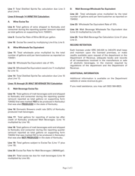 Instructions for Form 73A550 Quarterly Return of Direct Shippers of Alcohol - Kentucky, Page 2