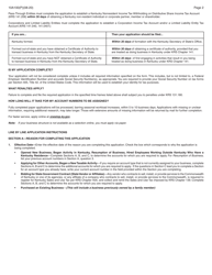 Form 10A100(P) Kentucky Tax Registration Application - Kentucky, Page 17