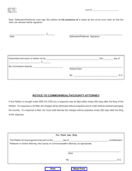 Form AOC-497.2 &quot;Petition for Expungement (For Acquittal, Dismissal, or Failure to Indict)&quot; - Kentucky, Page 2
