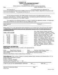 Document preview: Benefit Data Information Sheet - Penobscot County, Maine