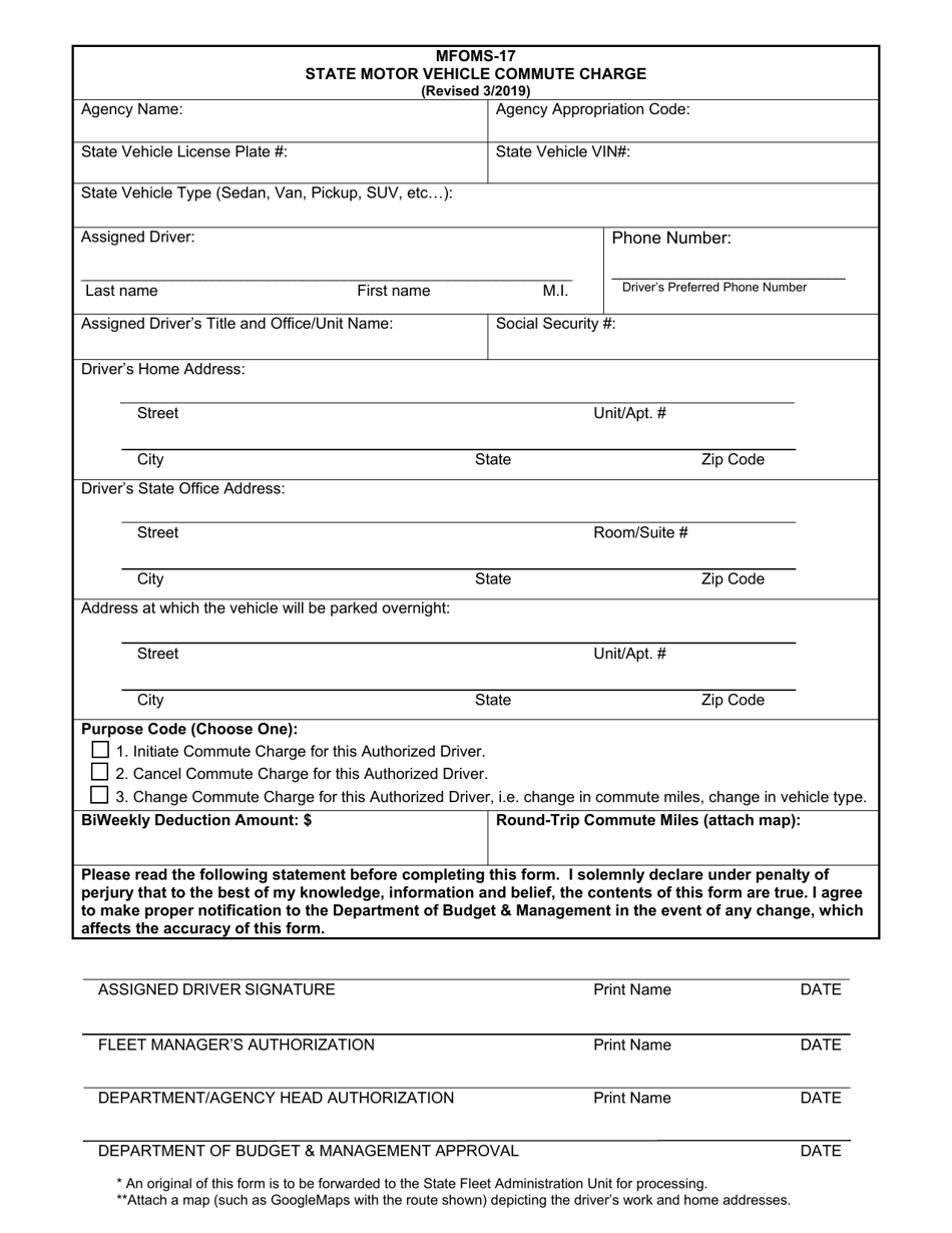 Form MFOMS-17 - Fill Out, Sign Online and Download Fillable PDF ...